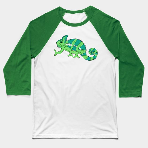 Chameleon Baseball T-Shirt by HonuHoney